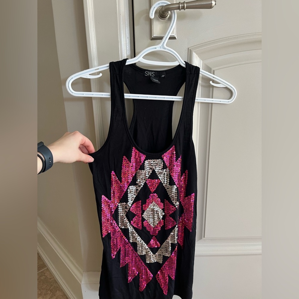 URBAN PLANET SWS SEQUIN TANK TOP